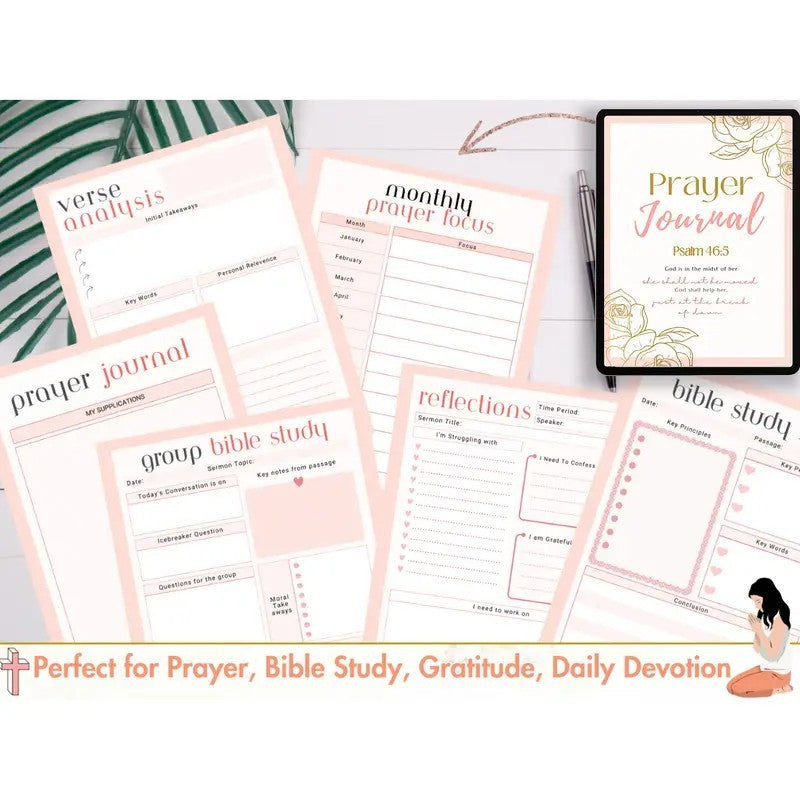 Prayer Diary Bible Learning And Gratitude Tracking Notebook