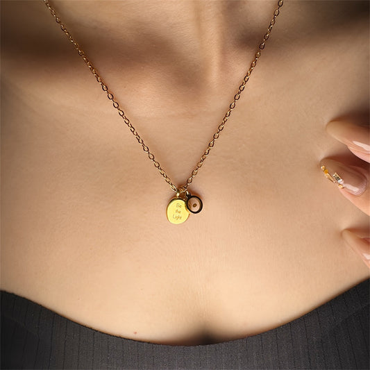 Stainless Steel Mustard Seed Faith Pendant Necklace