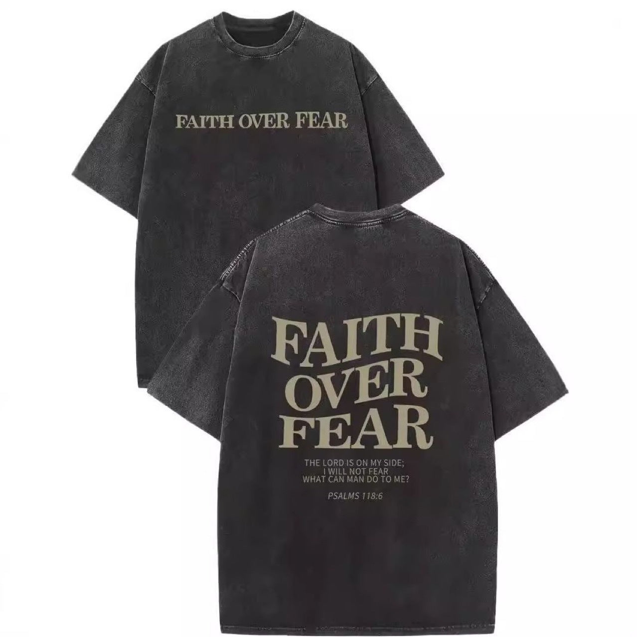 Faith Is Better Than Fear Men And Women Batik Retro Trendy T-shirt